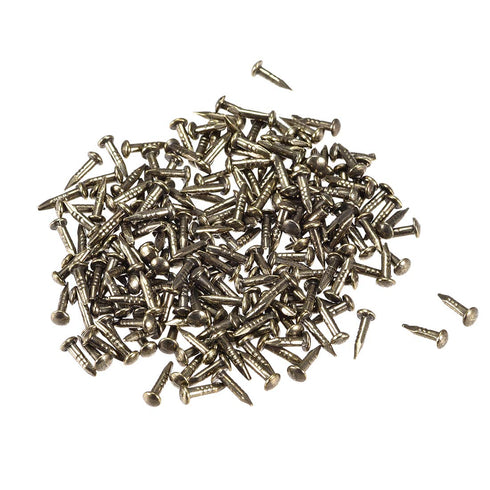 uxcell Small Tiny Nails 1.2x6mm(DxL) for Wooden DIY Decorative Pictures Boxes Household Accessories Bronze Tone 200pcs...