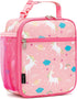 FlowFly Kids Lunch box Insulated Soft Bag Mini Cooler Back to School Thermal Meal Tote Kit for Girls, Boys, Unicorn...