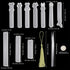 10 Pieces Silicone Bookmark Resin Mold DIY Bookmark Mould Epoxy Resin Casting Mold in 10 Cute Styles with 20 Pieces Random Color Tassels Craft, 20...