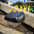 Solar Fence Lights Outdoor Waterproof Led,Fence Lights Solar Powered,Solar Step Lights,Solar Lights for Outside Backyard Railing Wall Step Patio D...