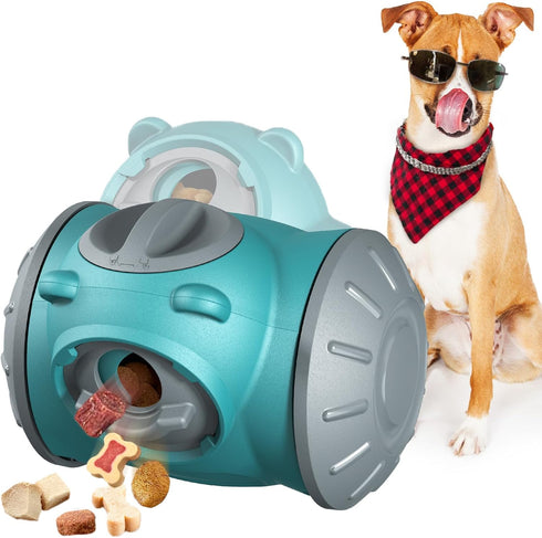 Dog Treat Dispenser Toy - Interactive Dog Toys, Dog Treat Toy Treat Dispensing Dog Toys for Mental Stimulation & Fun Playtime Puzzle Toys for Larg...