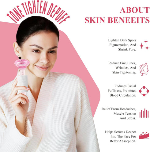 Ice Globes for Facials, NEW VERSION Cooling Facials Globes, Women's Face Globes, Skincare Tool – Ideal Unique Birthday Gifts & Surprises, Elevate ...