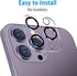?3 Pack?Dengduoduo Tempered Glass Camera Lens Protector for iPhone 14 Pro 6.1" & iPhone 14 Pro Max 6.7", Ultra HD, 9H Hardness, Anti-Scratch, Case...