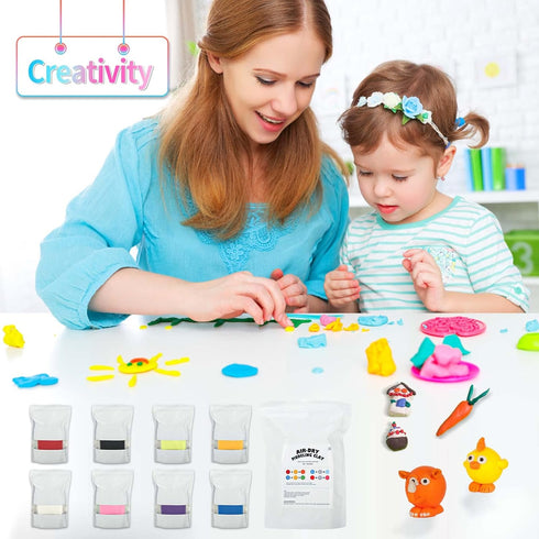 Modeling Clay for Kids, VANJETO Molding Magic Clay for Kids Air Dry, Super Soft Clay for DIY Slime, Ultra Light Air Dry Modeling Clay for Toddlers...