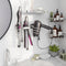 hicorfe Hair Dryer Holder 3 in 1 Hair Tool Organizer,Blow Dryer Holder Wall Mounted,Bathroom Bedroom Hair Care Styling for Flat Iron,Curling Iron,...
