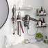 hicorfe Hair Dryer Holder 3 in 1 Hair Tool Organizer,Blow Dryer Holder Wall Mounted,Bathroom Bedroom Hair Care Styling for Flat Iron,Curling Iron,...