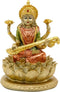Hindu Goddess Saraswati Idol - 6.5" H Knowledge, Music, Arts Goddess Sarswati Statue Indian Diwali Gifts for Home Mandir Altar Pooja Item...