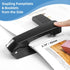 Deli/EZWORK Swing-Arm Swivel Stapler, 25 Sheets Capacity, 360 Degree Rotate Desk Staplers with 1000 Staples for Booklet or Book Binding, Black...