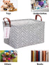 QUEENLALA Rectangular Laundry Hamper/Foldable Nursery Laundry Basket for Organizing/Storage Bin Baskets/Children Toy Office Bedroom/Toy Bin Closet...