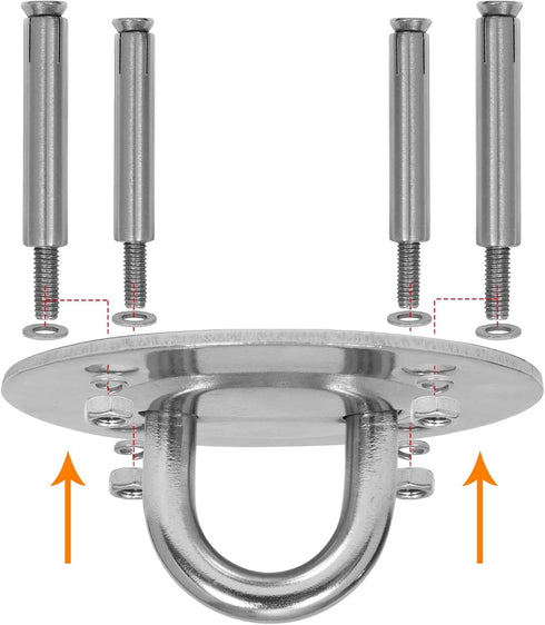 Y- STOP Hammock Hanging Kit Heavy Duty Swing Hanger 1500lb Capacity, Hammock Chair Hanging Kit Durable Hanging Chair Hardware for Wall/Woot, Ceili...