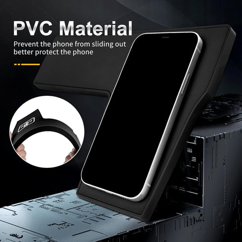 Wireless Phone Charging Pad Silicone Material Dual Charging Ports 15W Adapter for Smartphone Phone for Toyota Highlander 2020 2021 2022 2023(Left ...
