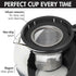 Primula Half Moon Teapot with Removable Infuser, Glass Tea Maker with Reusable Fine Mesh Stainless Steel Filter, Dishwasher Safe, 40-Ounce, Black...