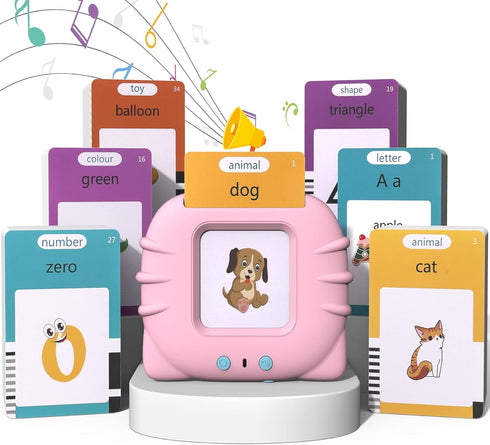 Talking Flash Cards Toddler Toys Pocket Speech for Toddlers 1-3, Talking Learning Flash Cards Educational Toys Sensory Toys Gift for Boys and Girl...