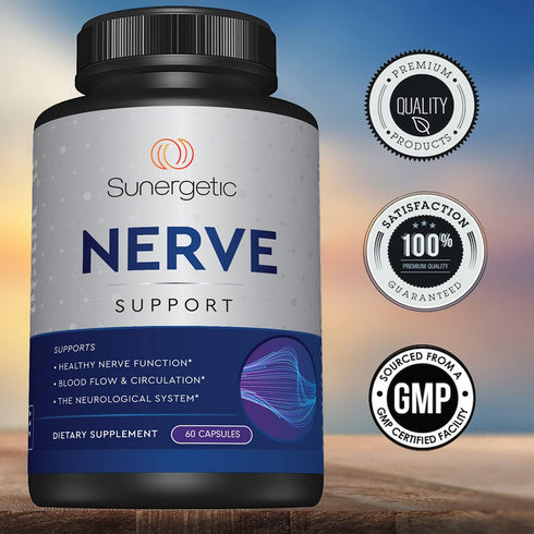 Premium Nerve Support Supplement – with Alpha Lipoic Acid (ALA) 600 mg, Acetyl-L-Carnitine (ALC) & Benfotiamine - Nerve Support Formula for Health...