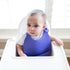 Dr. Brown's Baby Bib with Adjustable Collar and Fox Design, 100% Silicone & Waterproof, Teal/Purple, 2-Pack...