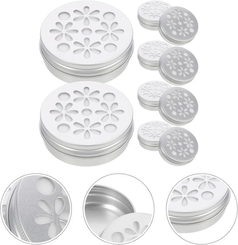 Screw Top Tin Cans 10pcs Hollow Threaded Aluminum Box Diffusers Essential Oil Air Freshener Essential Oil Diffuser Lightweight Aroma Diffuser Dog ...