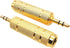 2 Pack Audio Adapter 1/8'' M to 1/4'' F Stereo Audio Jack Adapter?3.5mm to 6.35mm Stereo Headphone Connector for Speaker Headphone Aux Cable Guita...