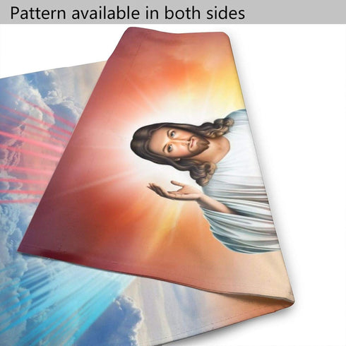 YISHOW Divine Mercy Jesus Christian Garden Flag Double Sided Vertical Lord Faith Christian Religious House Flags Yard Signs Outdoor Decor 12.5"X18...