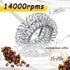 Stainless steel mini rechargeable foam maker and electric mixer Foam coffee, frappuccino latte, milk, hot chocolate, cappuccino and matcha powder ...