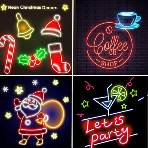 Ourbest EL Wire Lights Battery Powered, Wearable Led Wire Lights 5in1 neon String Light,DIY neon Sign kit Stay/Slow/Fast Flash Party Decoration 1M...