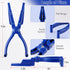 2 Pcs Nail Holder for Hammering, Plastic Pliers, Finger Safe for Hammer Nails in Slip Joint Pliers, Finishing Nails Pliers Keeps Fingers Safe, Bas...