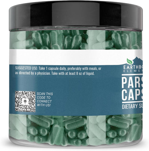 Earthborn Elements Parsley 200 Capsules, Pure & Undiluted, No Additives...