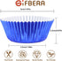 Gifbera Mini Foil Cupcake Liners Metallic Wrappers Muffin Baking Cups 300 Count, Navy Blue...