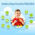 Baby Suction Cup Toys, 16PCS Silicone No Hole Mold Free Bath Toy with Mesh Bag Storage, Airplane Sucker Bath Toys for Kids Ages 4-8, Sensory, Wind...