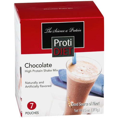 ProtiDIET Shake, 7 pouches, 7.5oz (Chocolate)...