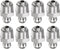 8pcs 201 Stainless Steel Straight Grease Fitting PT1/8"-28 SAE Thread Hydraulic Grease Nipple Accessories for Car...
