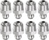 8pcs 201 Stainless Steel Straight Grease Fitting PT1/8"-28 SAE Thread Hydraulic Grease Nipple Accessories for Car...