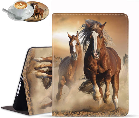 Case for New iPad 8th Gen (2020)/7th Gen (2019), iPad Air (3rd Gen) 10.5" 2019/Pro 10.5 2017 - Adjustable Stand Auto Wake/Sleep Smart Case, Runnin...