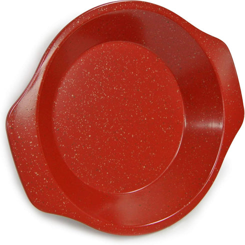 casaWare Ceramic Coated NonStick 9-Inch Pie Pan (Red Granite)...