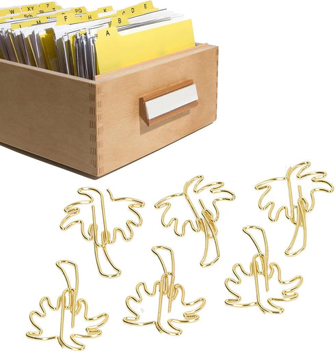 50pcs Paper Clips, Cute Paper Clips Palm Tree Shape Paperclip Paper Clips Small Fun Paper Clips for School Office Supplies...