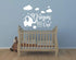 Elephant Nursery Wall Decal, Dream Big Little One Decal, Elephant Sticker, Baby Boy Girls Room Decor, Nursery Decals, Cloud and Star Nursery A42 (...