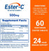 Ester-C Vitamin C, 500mg Tablets, 60-Count, Unflavored (Packaging May Vary)...