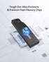 8GB USB Flash Drive, 5 Pack Waterproof Metal USB Memory Stick Slim USB 2.0 Flash Drive, Portable Thumb Drive Pen Drive with Keychain Hole, Stylish...
