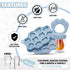 O’doe Silicone Baby Popsicle Molds & Baby Fruit Feeder with 1 Clip, 1 Pack Freezer Tray with Lid, 1 Breastmilk Popsicle Molds for Teething Relief,...