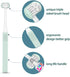 2 Pieces 3 Sided Toddler Toothbrush, Three Bristles for Kids Toothbrush, Autism Soft Bristles Toothbrush,Soft and Gentle for Complete Tooth and Gu...