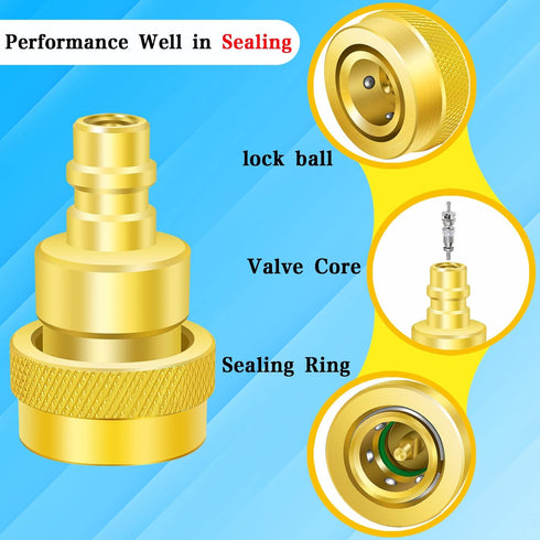 Boltigen R1234yf to R134a Aadapter, R1234yf to R134a Conversion Adapters, High/Low Pressure Side R134a to R1234yf Adapter, R1234yf Quick Couplers ...