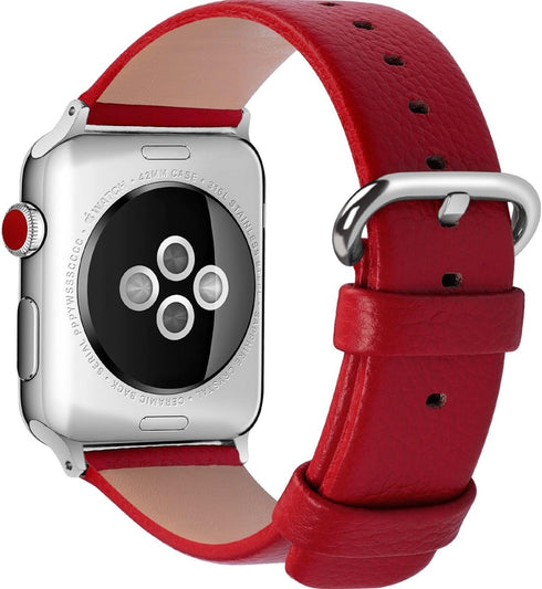 Fullmosa Leather Bands Compatible with Apple Watch Band 49mm 46mm 45mm 44mm 42mm 41mm 40mm 38mm Men Women for iWatch Ultra 2/Ultra/10/9/8/7/6/5/4/...