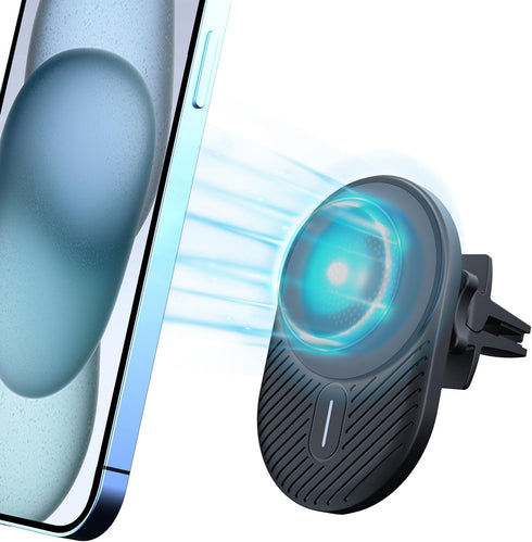 Magnetic Wireless Car Charger Vent Mount for Mag-Safe iPhone 15 14 13 12 11 Plus Pro Max Mini Magnet Car Charger 15W Mag Safe Phone Holder Stand W...