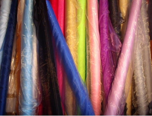 MDS Pack of 10 Yards Long Bridal Solid Sheer Organza Fabric Bolt for Wedding Dress, Fashion, Crafts, Decorations, Backdrop, Christmas Craft Suppli...