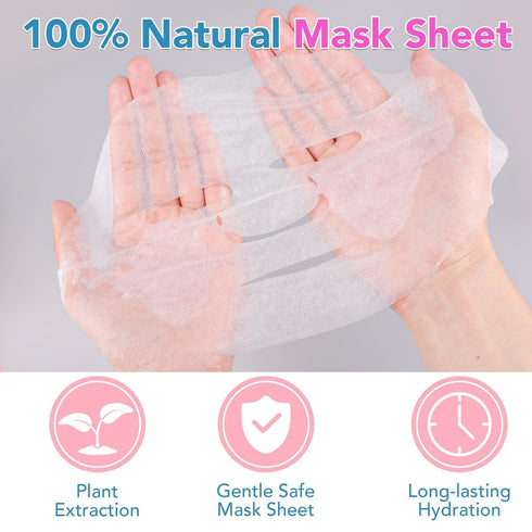 24Pack Collagen Essence Sheet Facial Masks, Face Masks Skincare, Hydrating Face Masks, Moisturizing and Soothing, Natural Skin Care Spa Face Mask,...