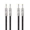 Cable Matters 2-Pack Premium Braided 12 AWG 1/4 Inch Speaker Cable 3 ft with 6.35mm TS Connector...