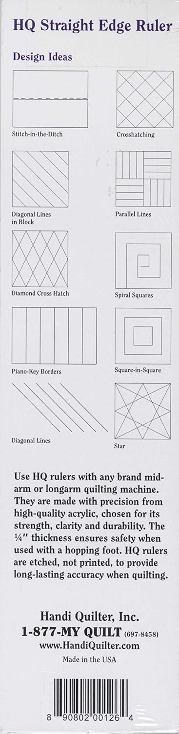 Handi Quilter, Inc HQ Straight Edge Ruler 3in x 12in...