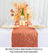 ShiDianYi Sequin Table Runner Orange Bridal Shower Decorations Table Decor Glitter Table Cover Table Runners 14x108 Inches ~0225S (1, Orange)...