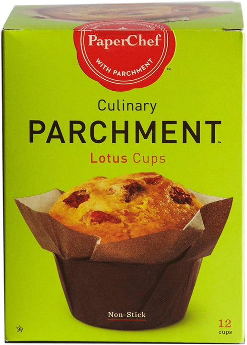 Parchment Lotus Baking Cups - Easy Release, Non-Stick Paper - 12 count...