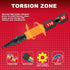 51Pieces T10 Impact Tough Magnetic Screwdriver Bit Set, 1 In. #10 Torx Head Power Bit Set, S2 Alloy Steel T10 Star Bit with 1Pcs Impact Bit Holder...