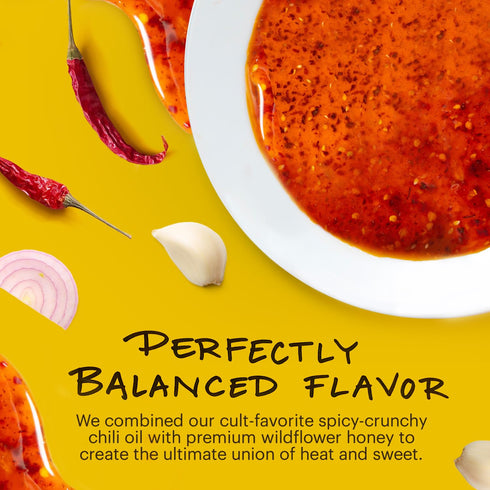 Momofuku Hot Honey Chili Crunch by David Chang 7.7 oz, Oil with Premium Wildflower Honey, Garlic and Shallots, Chili Crisp for Cooking, as Sauce o...